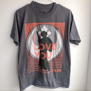 Disney Parks Star Wars Leia I love you T-shirt